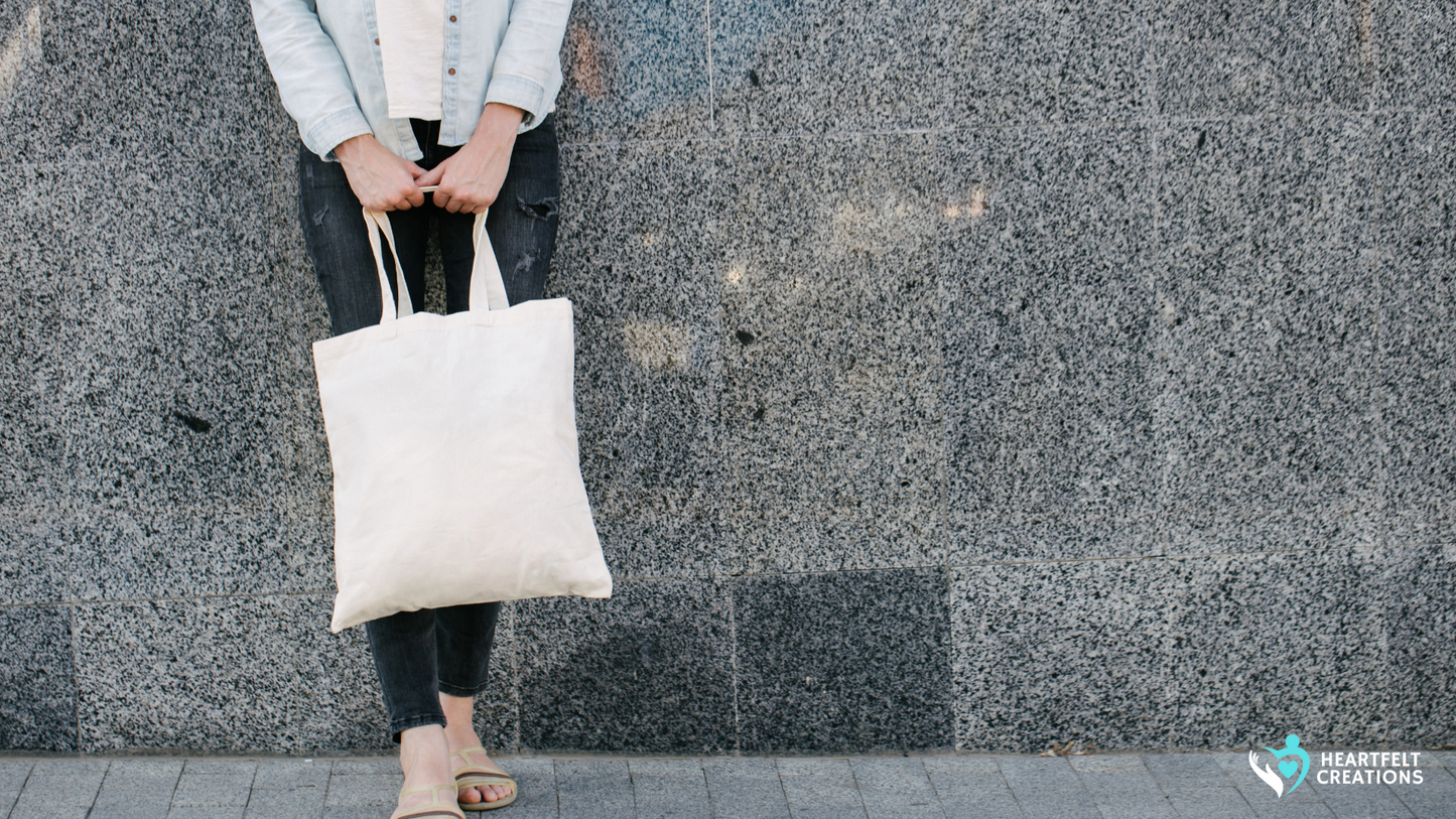 Hand-Painted Tote Bag: Blossoming Dreams